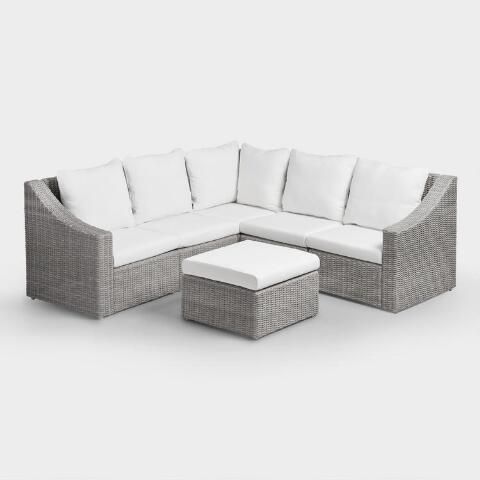 Gray Veracruz Outdoor Sectional Sofa | World Market