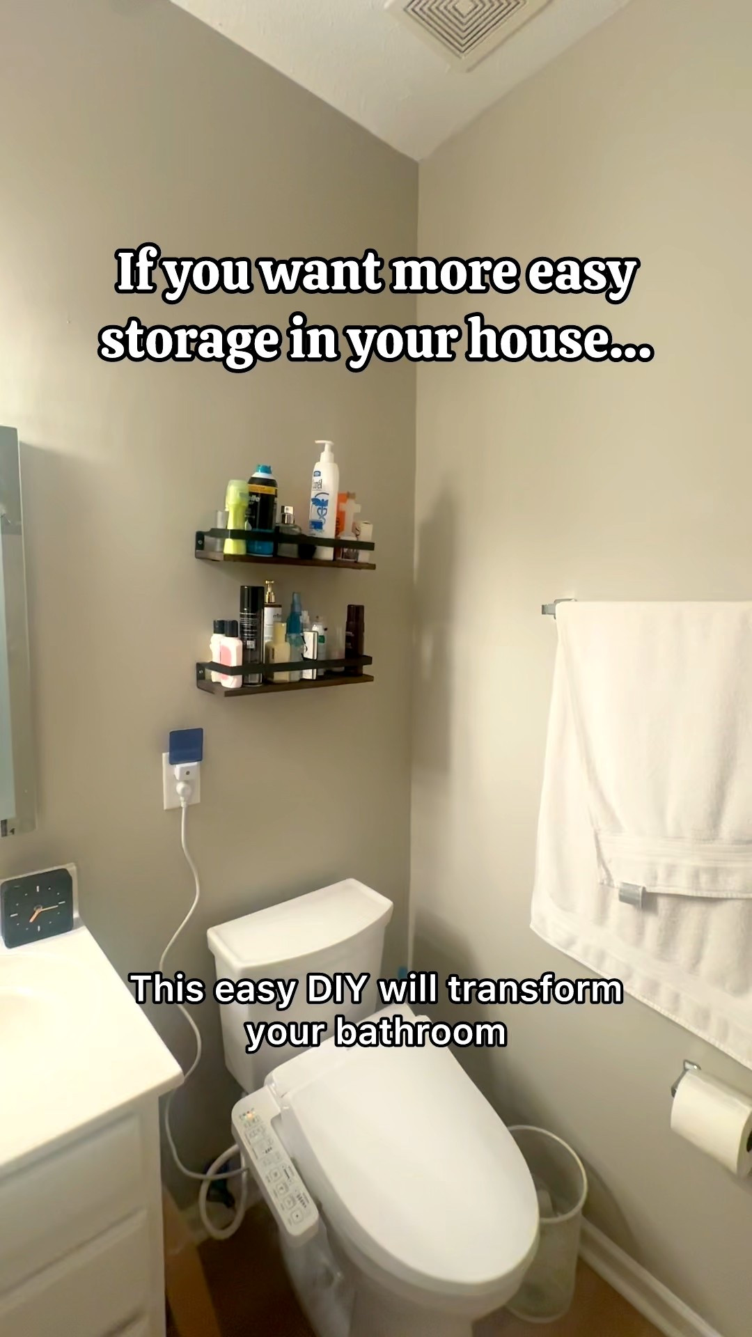 Easy floating shelf diy!
(Hypertough partner)

DIY, bathroom shelf, storagee

#LTKFamily #LTKHome #LTKFindsUnder100