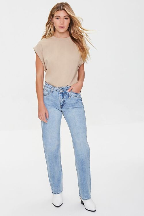 Crisscross Waist 90s Fit Jeans | Forever 21 (US)