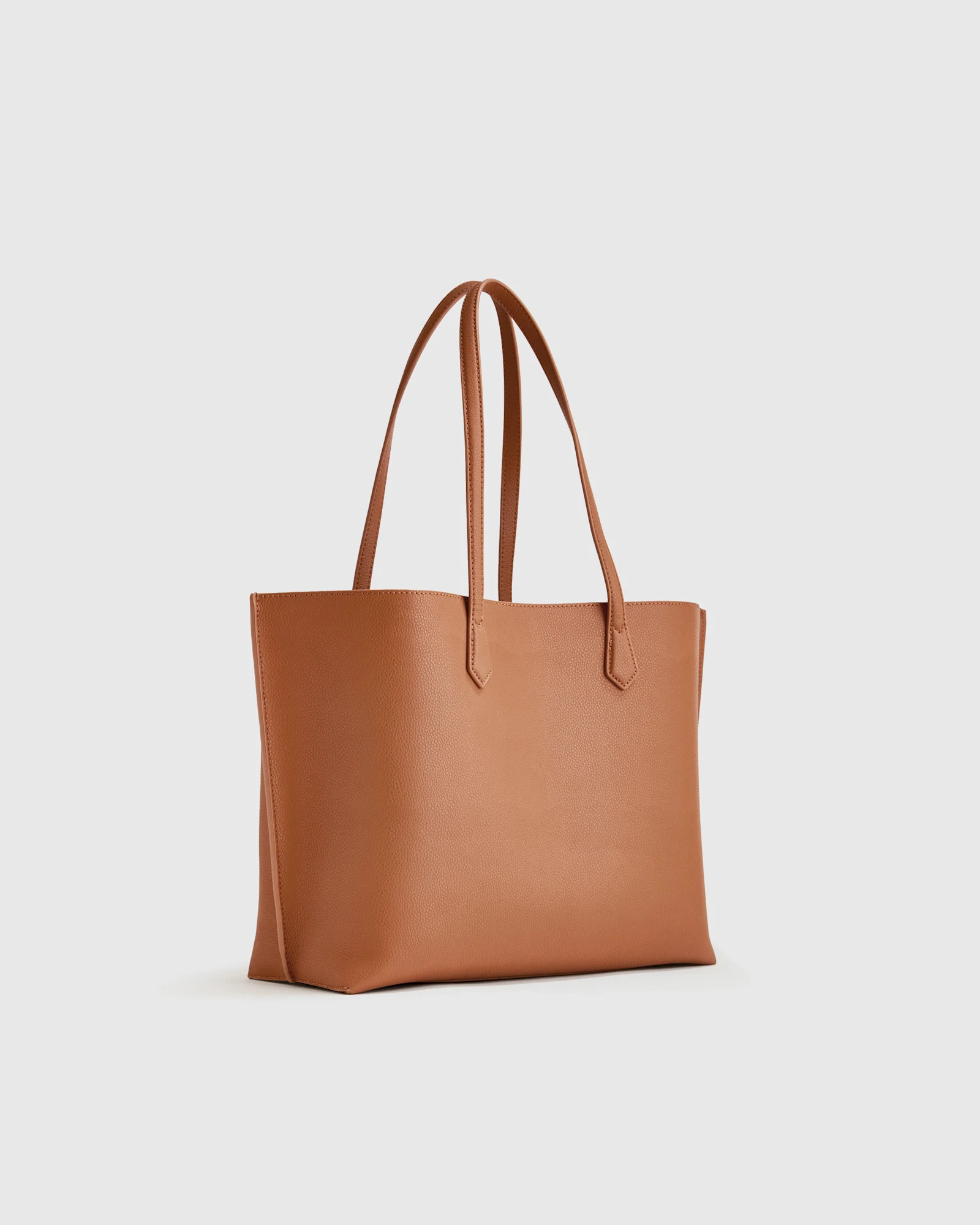 Italian Leather Triple Compartment Shopper Tote | Quince