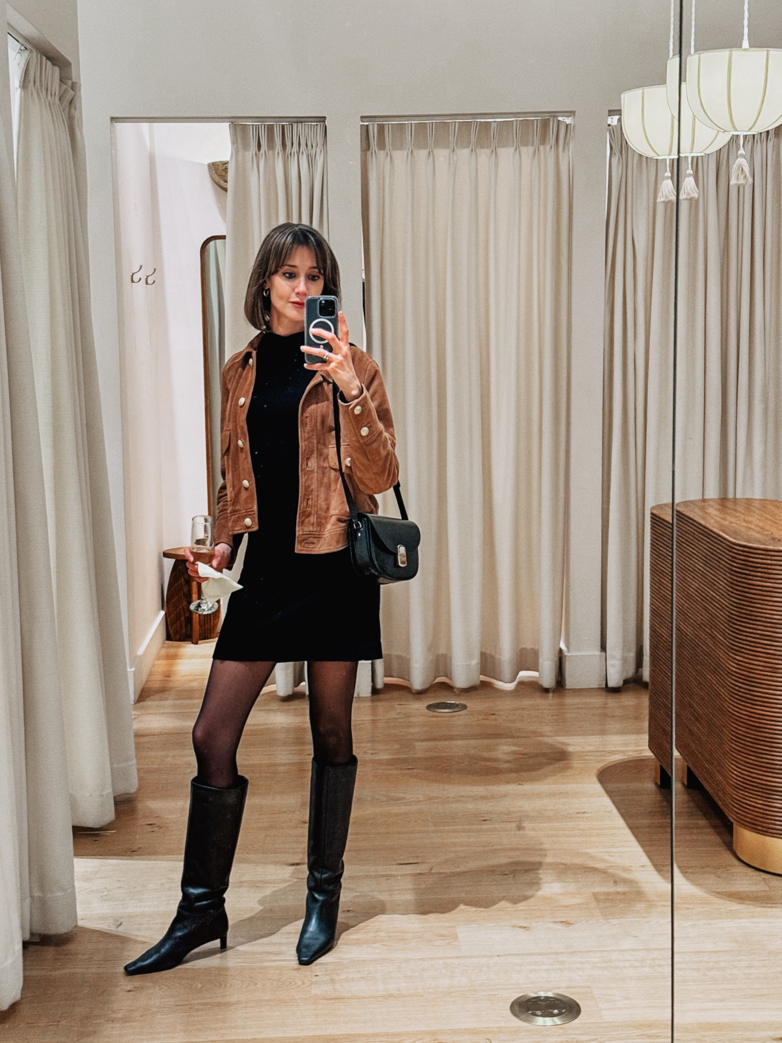 A few pieces from my favorite French brand Sezane - this gorgeous brown suede jacket, sleek black shoulder bag & chic black sweater dress. 

#LTKWorkwear #LTKHoliday #LTKSeasonal