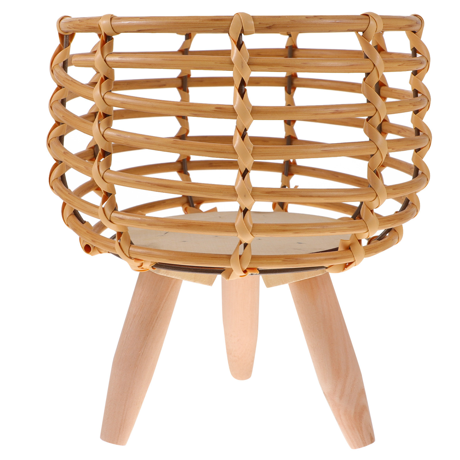 Hareemi Floor Flowerpot Rattan Weaving Decorative Flowerpot Stand Plant Pot Container | Walmart (US)