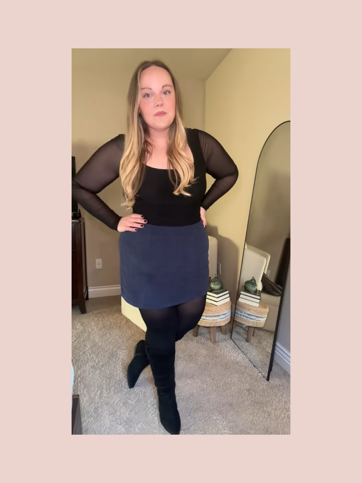 Holiday party outfit idea! The skirt comes in so many colors - including green and red! 🎄🫶🏻

#LTKFindsUnder50 #LTKMidsize #LTKSeasonal