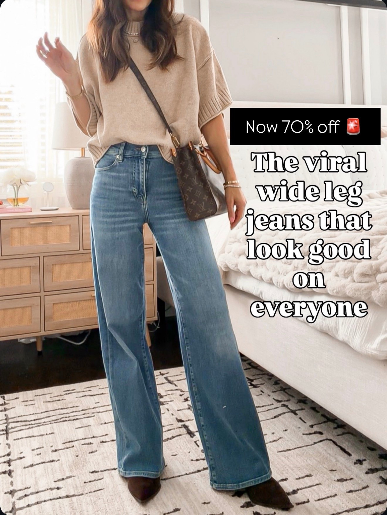 These viral wide legs really do look good on everyone — and they’re 70% off 🚨 🔗⬇️ mine are the color drizzle just ordered tribute. The perfect light wash for spring 

#LTKOver40 #LTKSaleAlert #LTKSeasonal