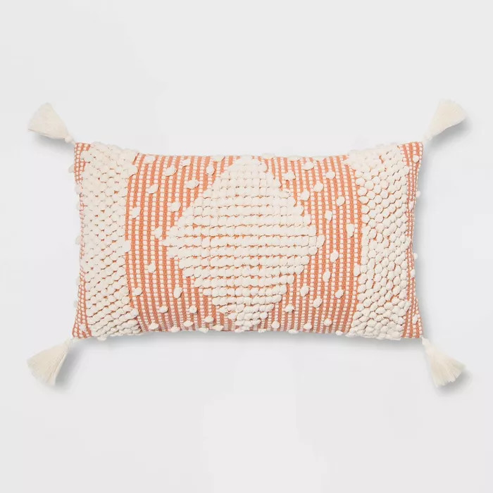 Lumbar Textured Diamond Throw Pillow - Opalhouse™ | Target