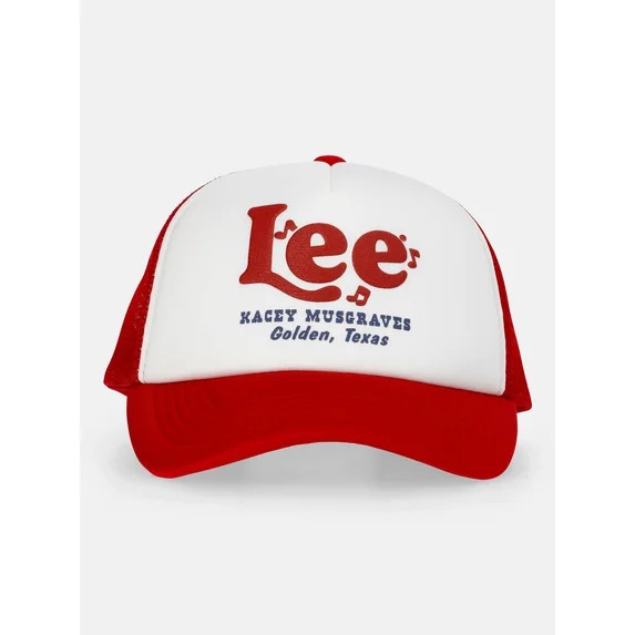 Kacey Lee Women's Trucker Hat, Red Puff Print | Walmart (US)