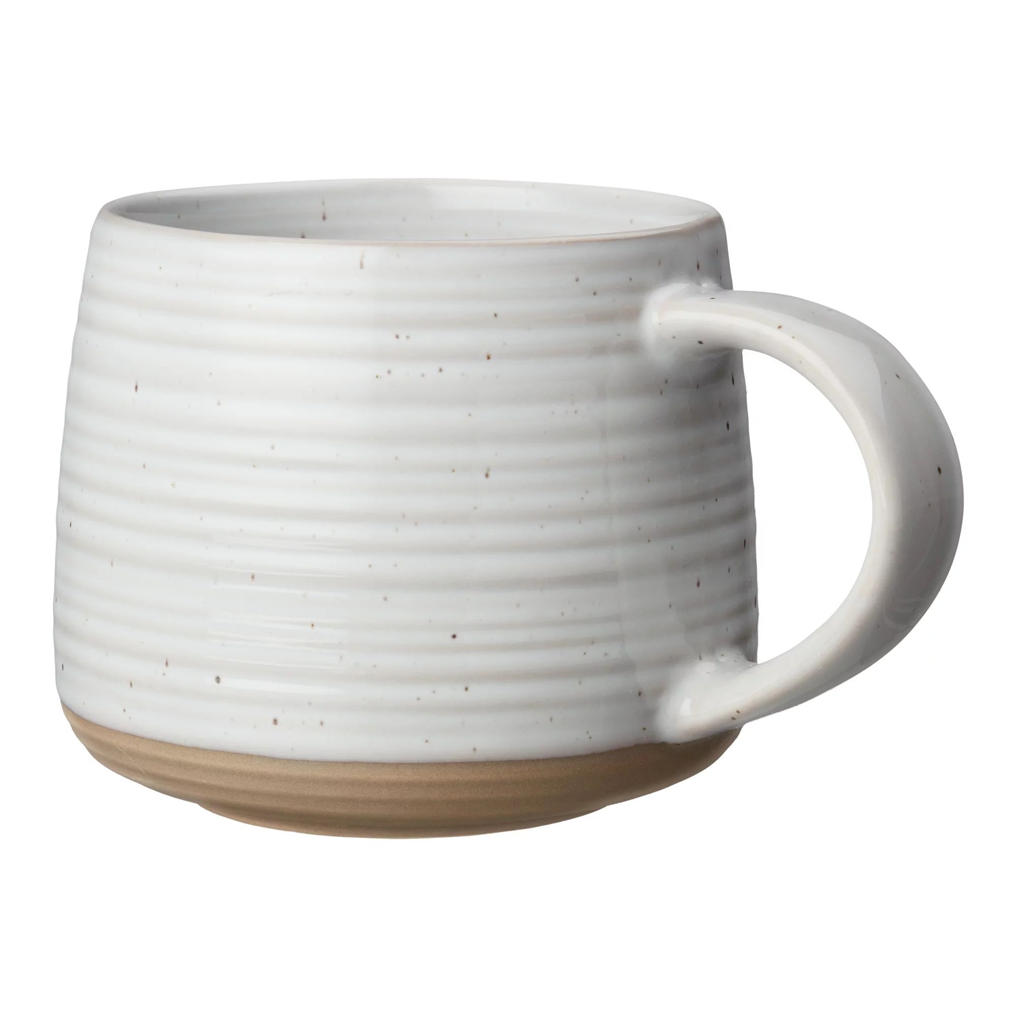 Better Homes & Gardens Abbott Stoneware 18.26 oz Mug,  White Speckled - Walmart.com | Walmart (US)