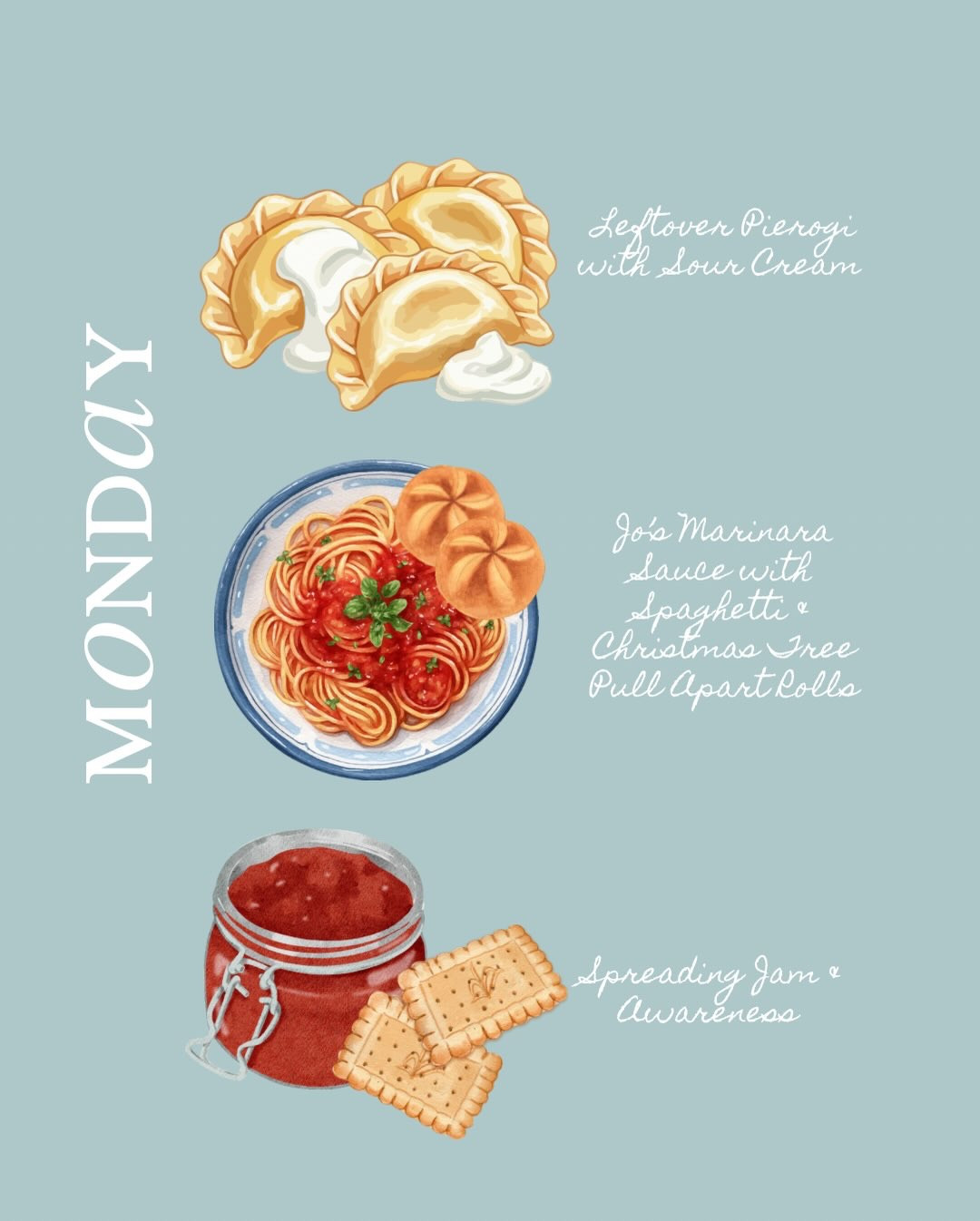 Last night turned into one of those kitchens-have-a-mind-of-their-own situations, so tonight we are keeping it simple and twirling spaghetti with Jo’s marinara and our little Christmas pull-apart rolls. The ham and sweet potato casserole stole the oven spotlight yesterday, and honestly, they deserved it.

I wrote about the whole cooking plot twist over on Substack if you want the full story. Link in bio @mealngrace 

What are you eating tonight?

Gracefully yours,
🫶🏻 Jeanie Jo

#LTKfoodie #LTKdayinmylife #LTKHome