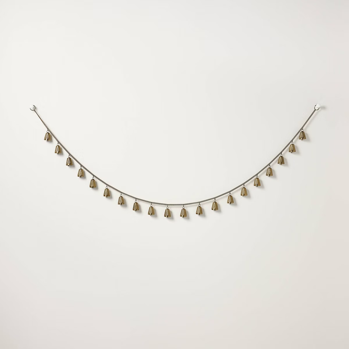 5' Brass Mini Bell Garland on Brass Chain - Hearth & Hand™ with Magnolia | Target