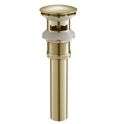 Kingston Brass Coronet Brass Push Pop-Up Bathroom Sink Drain EV8312 | Wayfair North America