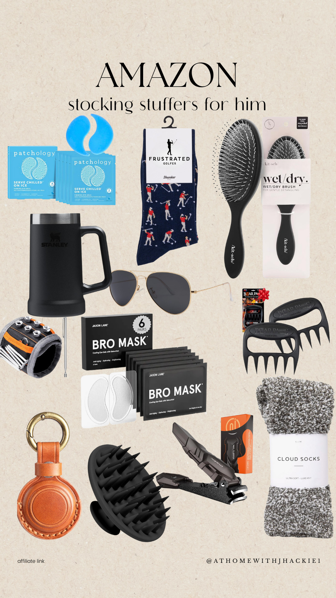 Amazon stocking stuffers for men amazon, amazon gifts for him, men’s grooming gifts, stanley mug amazon, patchology eye gels, golfer socks, wet/dry hair brush for men, magnetic wristband for tools, bro mask amazon, airpod holder leather, scalp massager amazon, beard grooming tools, cozy cloud socks men 

 

#LTKCyberWeek #LTKGiftGuide #LTKHoliday