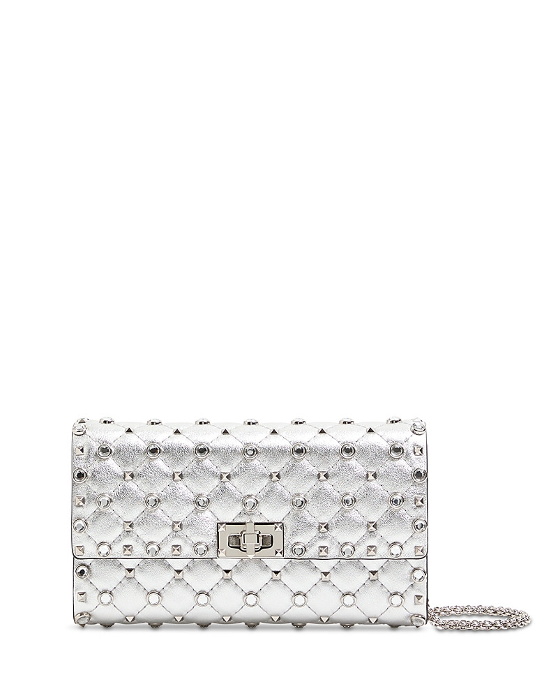 Valentino Garavani Rockstud Spike Chain Quilted Leather Crossbody Bag | Bloomingdale's (US)