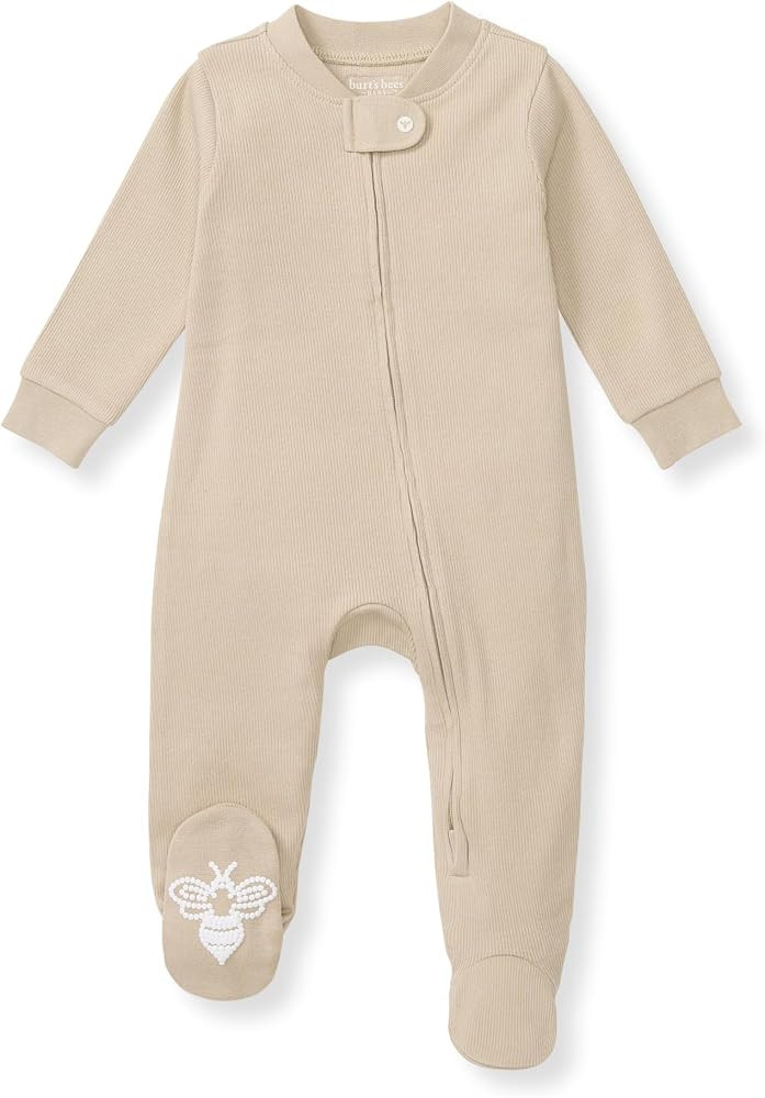 Burt's Bees Baby Boys' Organic Cotton, Sleep and Play Footed Pajamas | Amazon (US)