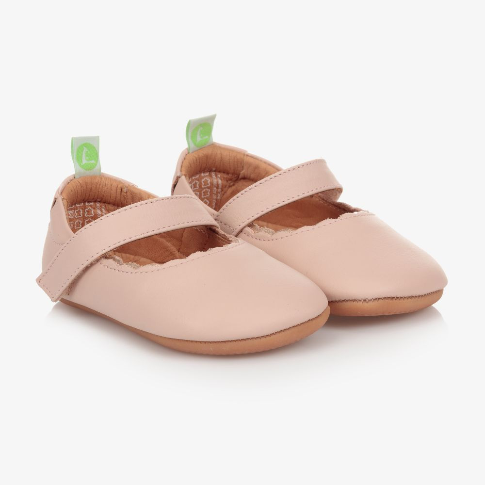 Baby Girls Pink Leather Shoes | Childrensalon