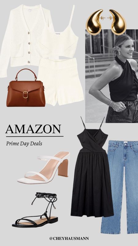 Amazon prime day deals
Prime day
Knit set
Summer dress
Straight jeans
Strappy heels 
Summer sandals
Vintage bag
Leather bag
Knit sweater
Knit shorts
Halter neck top
Black dress

#LTKunder50 #LTKworkwear #LTKxPrimeDay