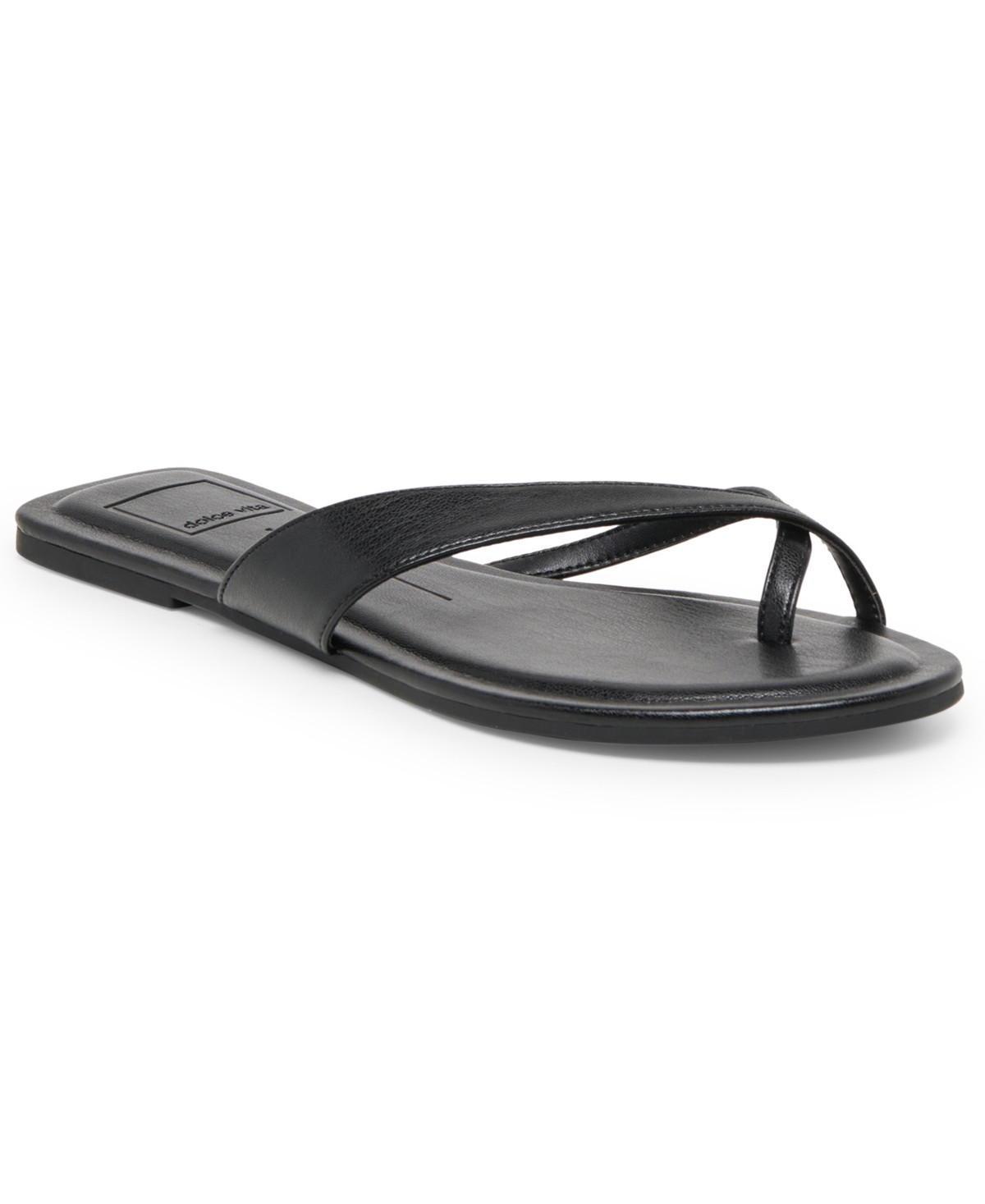 Dolce Vita Women's Lenex Thong Flat Sandals - Black Stella | Macy's