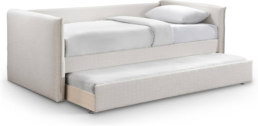 Meridian Furniture ColtonCream-T Colton Collection Modern | Contemporary Twin Daybed with Soft Cr... | Amazon (US)