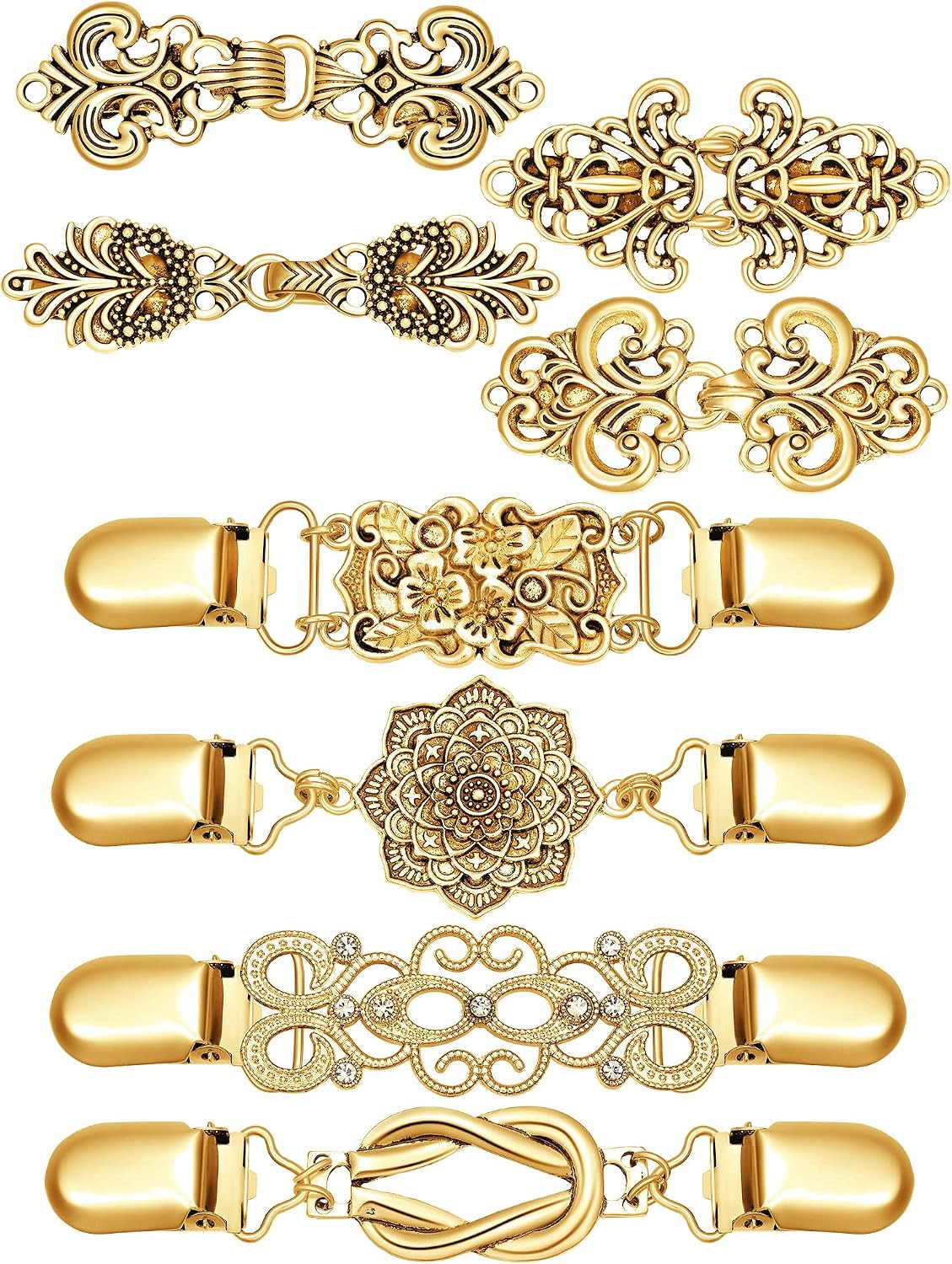 8 Pcs Waist Cincher Clip, Vintage Shirt Dress Cardigan Clip | Amazon (US)