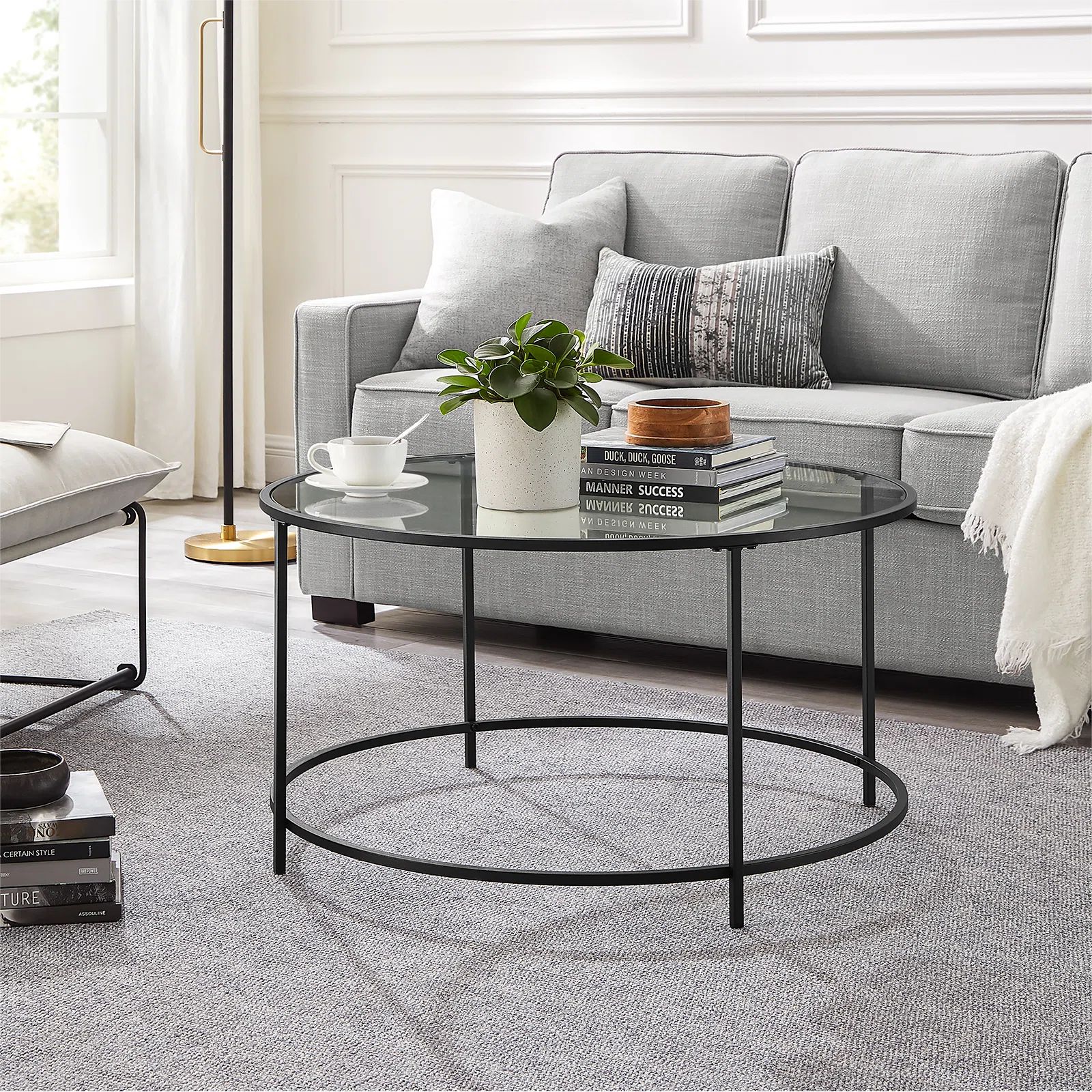 Doynton Glass Top Coffee Table | Wayfair North America