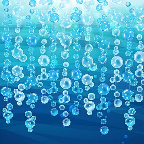 8 Pieces Flat Under the Sea Party Decorations Mermaid Party Decorations Bubble Decorations Mermaid B | Amazon (US)