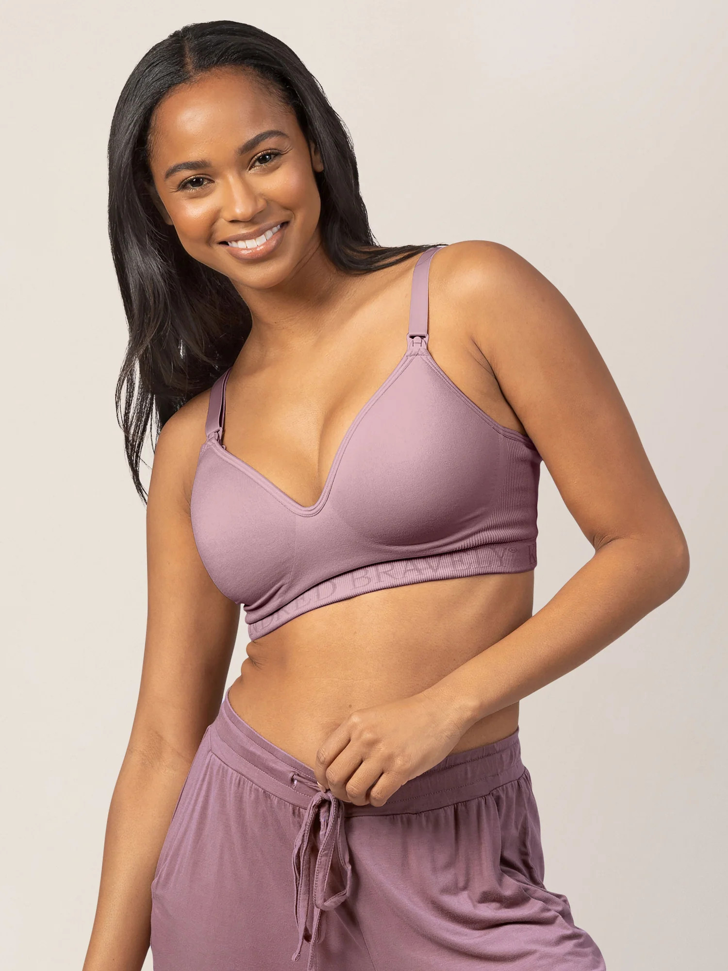 Signature Sublime® Contour Hands-Free Pumping & Nursing Bra | Beige - Kindred Bravely | Kindred Bravely