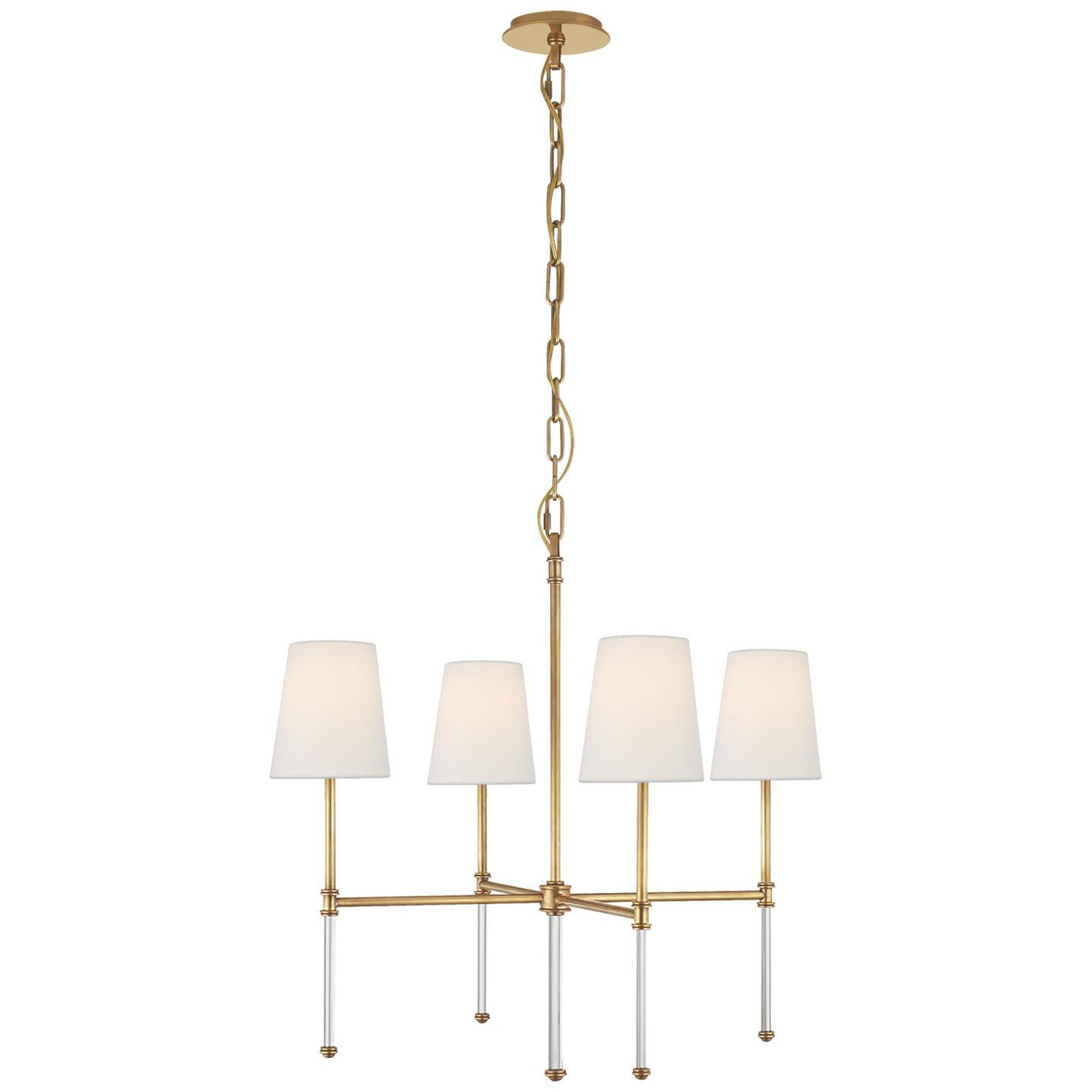 Suzanne Kasler Camille 27 Inch 4 Light Chandelier by Visual Comfort Signature Collection | 1800 Lighting