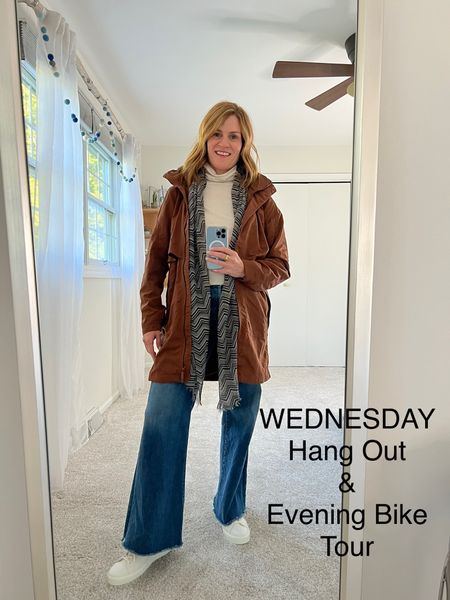 What to wear for a day hanging out in Paris and an evening bike tour.

Love this trench (and the fact that it’s not black!). Layers are key and this cashmere turtleneck is divine (limited sizes available), but similar linked.

Coat - 4
Sweater - S
Denim - 28
Sneakers - 8.5 (sized down)

#LTKsalealert #LTKtravel #LTKstyletip