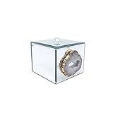 American Atelier Cotton Ball Decorative Box, Silver | Amazon (US)