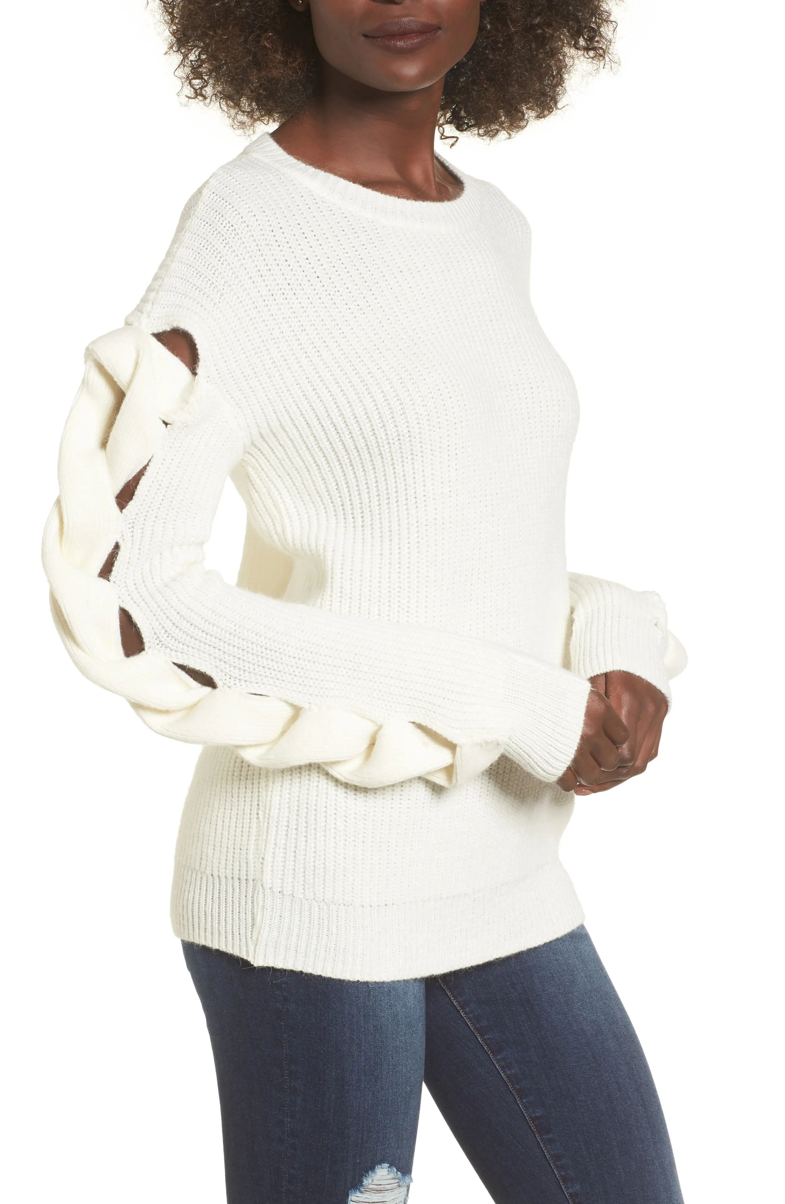 Twist Sleeve Sweater | Nordstrom