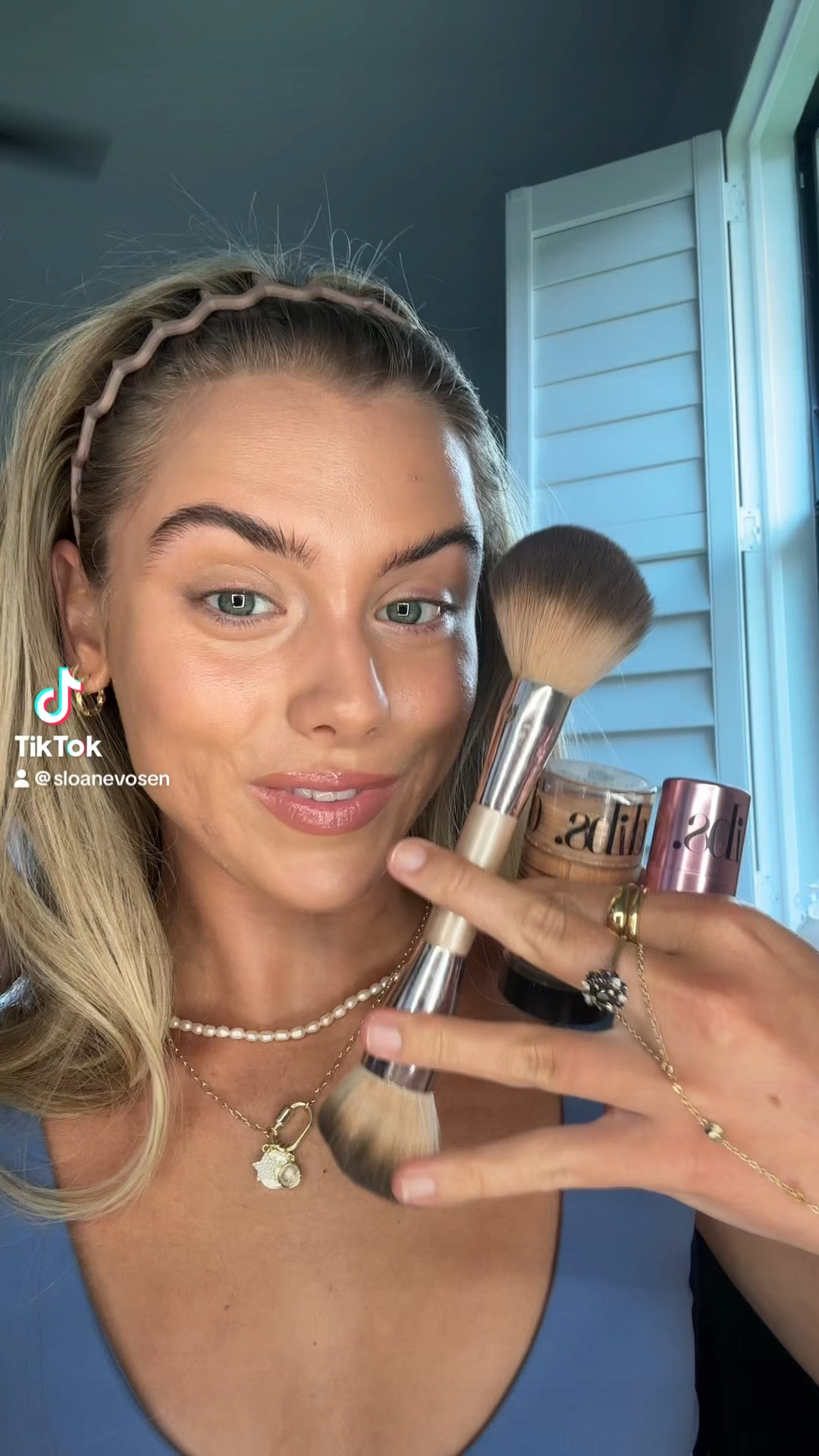 My dibs code is SLOANE15. the three products you need to level up your summer time makeup ✨💓 @DIBSBEAUTY the glow tour duo stick: your bronzer/countour and blush in a single easy to use makeup stick; the duo face brush: blends everything like magic the dense side for your liquids or creams and the fluffy side for your powders; the status stick: a creamy highlight that can be used head to toe smells dreamy and gives you a GLOW. Trust me, yall are going to fall in LOVE with Dibs. 🤩 linked via the orange shopping cart and in my LTK. 

#summermakeup #summermakeuproutine #summermakeuphacks #summermakeupproducts #makeuptok #fyp #summerdeals #tiktokshopsummersale #makeupbrush #dibsbeautystatusstick #dibsbeautytutorial #dibsbeauty #desertislandduo #statusstick #blushtopper #makeup #makeuptok #makeupfavorites #tiktokshopbeauty #creamblush #creamcontour #creammakeup #creammakeuphack #creamhighlighter glow tour duo, dibs desert island duo, contour, cream contour, bronzer, blush, cream blush, cream highlighter, ph changing blush. 


#LTKBeauty #LTKVideo #LTKFindsUnder50
