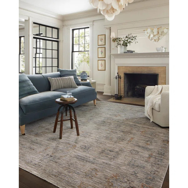 Jean Stoffer x Loloi Katherine Pebble / Ocean Area Rug | Wayfair North America