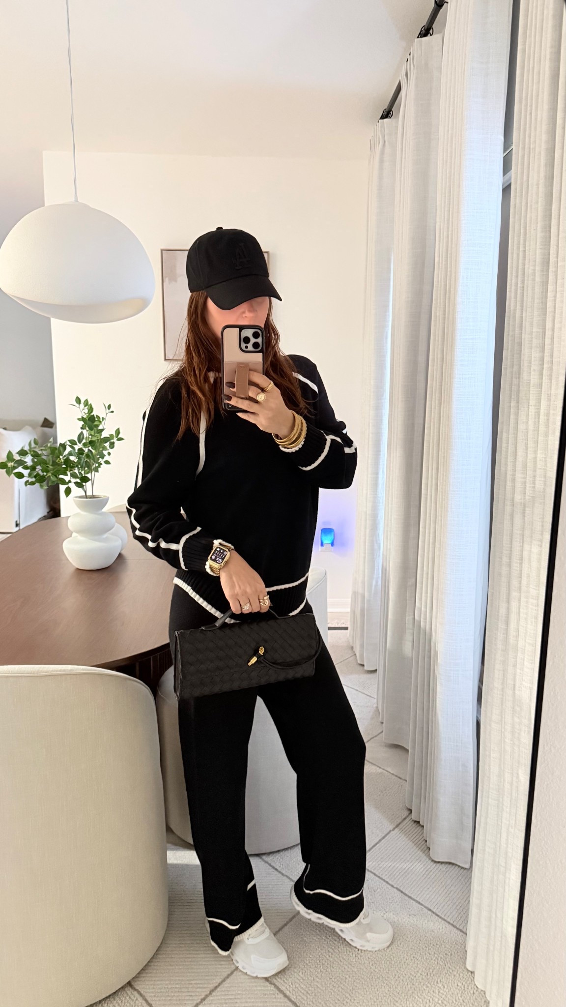 Set of 2 sweater and pants 
Clutch purse 
Sneakers
LA HAT


#LTKdayinmylife #LTKSeasonal #LTKActive