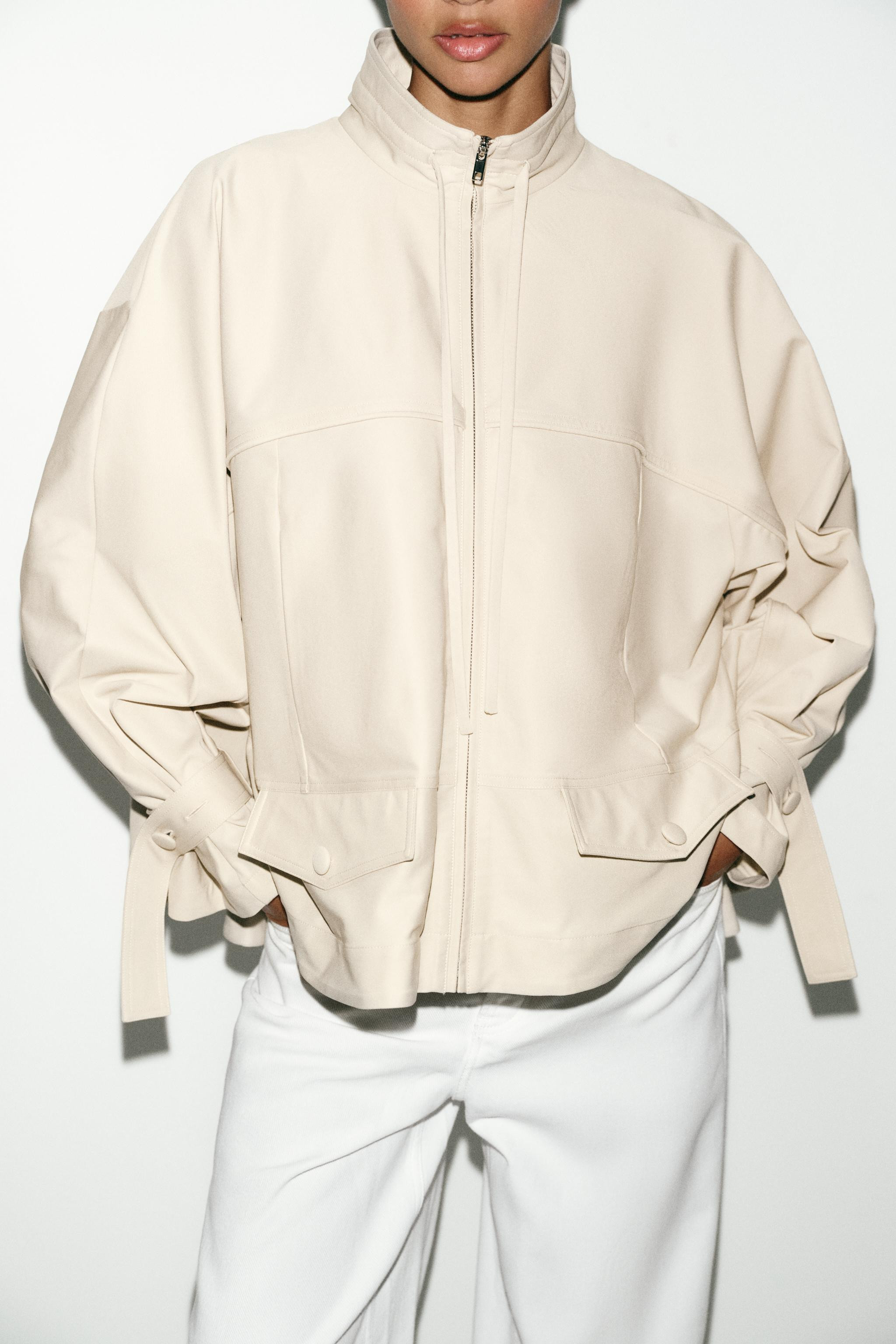 FLIESSENDE JACKE MIT STEHKRAGEN | Zara DE