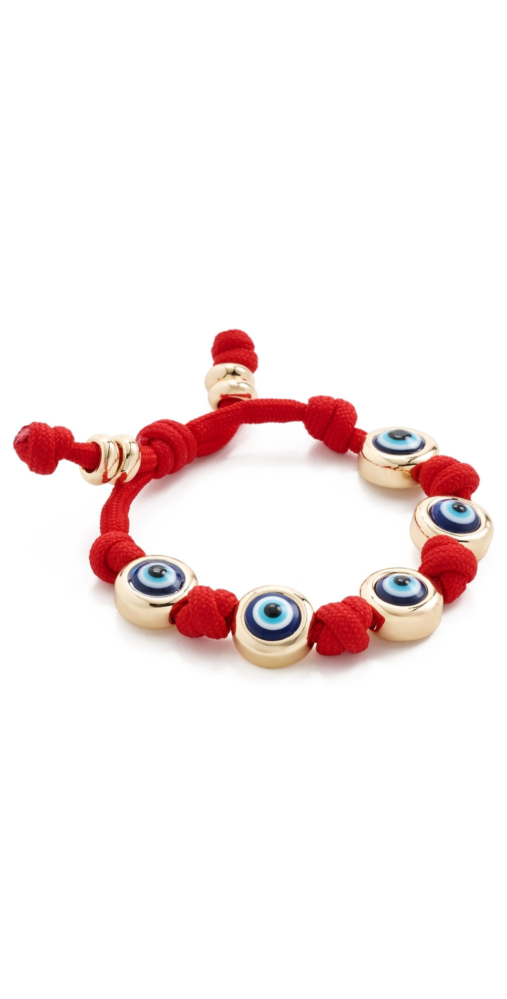 BaubleBar Open Evil Eye Bracelet Red One Size | Shopbop