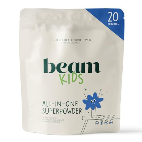 Beam Kids All in One Superfood Powder, Nutritional Shake, Organic Greens, Probiotics, Vitamins, Immune Support, Gut Health, Superfood Drink, Daily Nutrition for Children, No Artificial Sweeteners | Amazon (US)