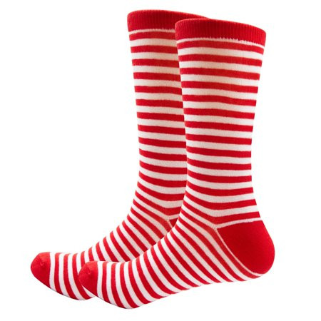 Jacob Alexander Kids Christmas Candy Cane Red White Stripe Socks | Walmart (US)