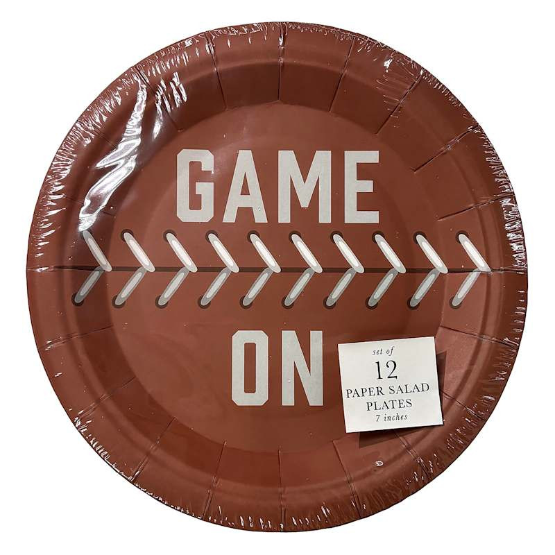 Game On Football 7In Plate 12Ct | At Home