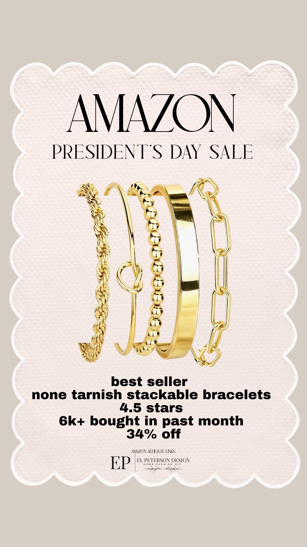 Amazon President’s Day Sale 
Stackable Bracelets

#LTKSaleAlert