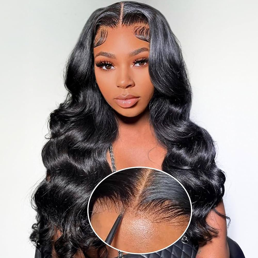 Hedy Wear and Go Glueless Wigs Human Hair Pre Plucked Pre Cut HD Lace No Glue Body Wave Lace Fron... | Amazon (US)