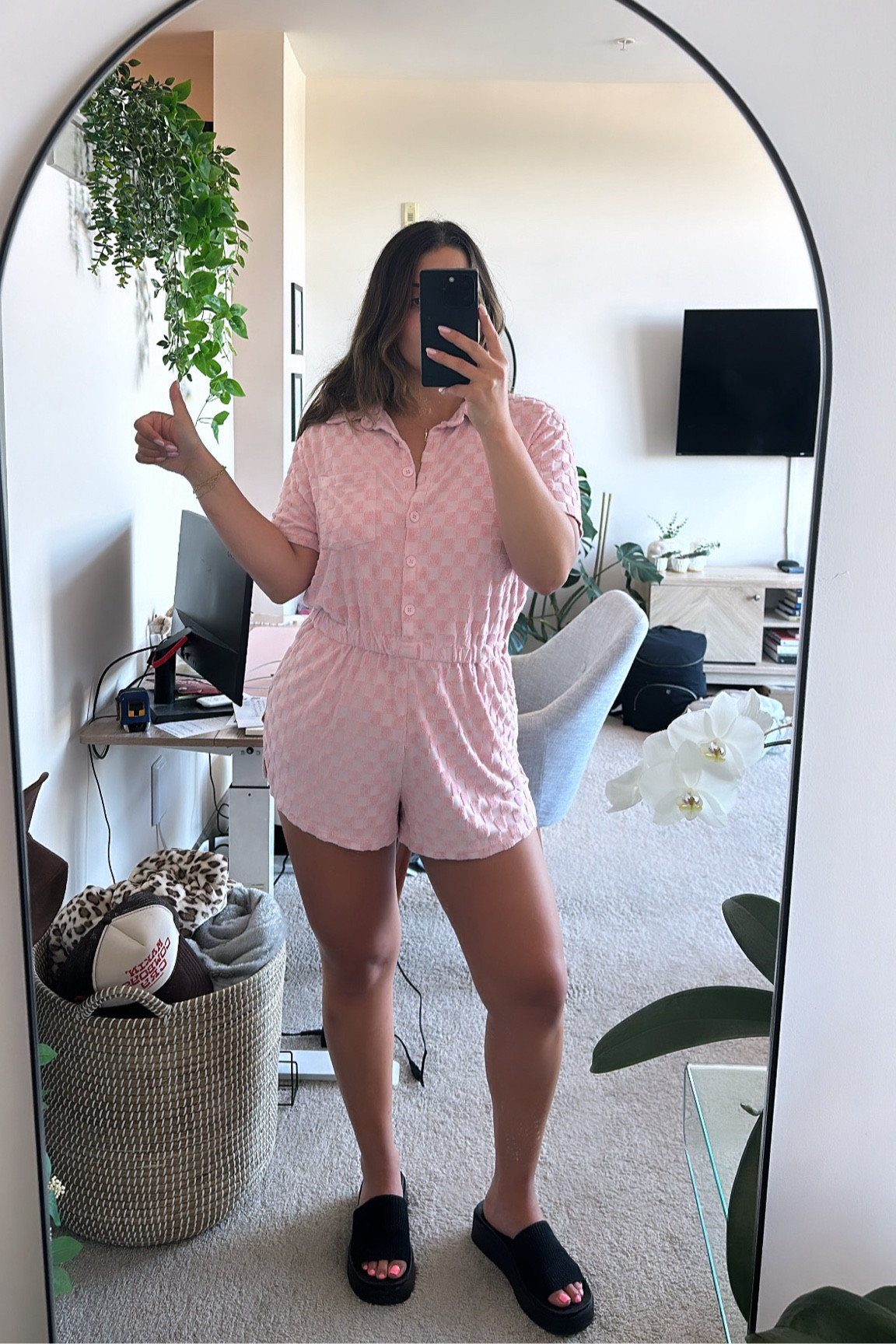 Comfy Summer Terry Cloth Romper
Love this light pink romper. So soft and comfy while also being flattering. It’s a great summer option for working remote too! 

#workremote #summeroutfit #summerromper #summertime 

#LTKSeasonal #LTKStyleTip #LTKHome