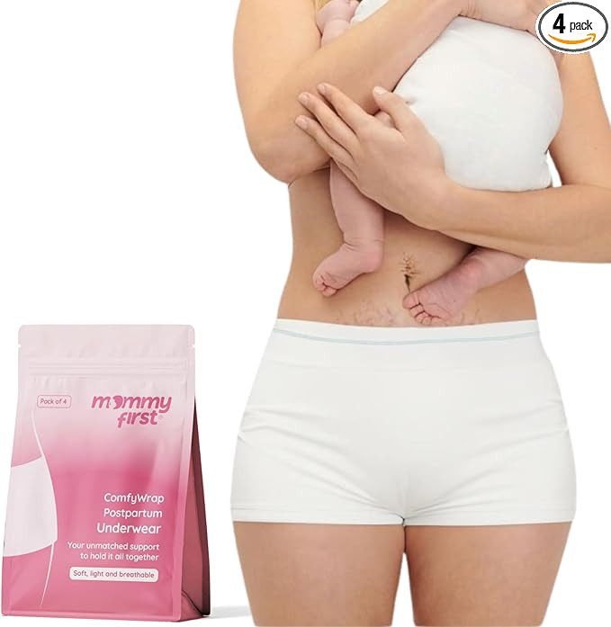 Mommy First® High-Waisted Postpartum Underwear | Soft, Breathable, Stretchable Maternity Panties... | Amazon (US)