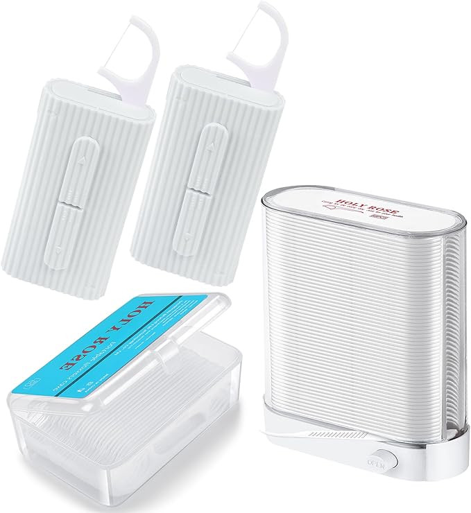 Holy Rose Dental Floss Dispenser,Portable Floss Picks Dispenser,Travel Floss Case with Adult Flos... | Amazon (US)