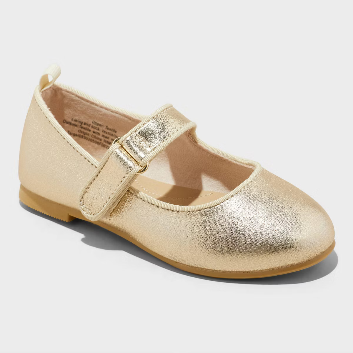 Toddler Addy Ballet Flats - Cat & Jack™ Gold | Target