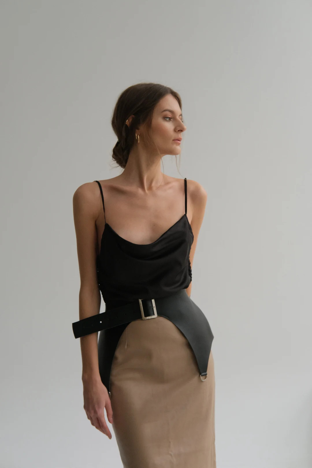 Vegan Leather Peplum Belt: Black Basque Corset - XXS to XXL | Etsy (US)