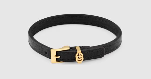 Gucci Double G leather bracelet | Gucci (US)