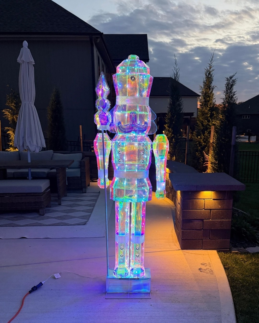 Nutcracker Christmas decoration, outdoor Christmas, 6ft, iridescent lights, holiday decor, seasonal, Walmart find, sell out risk 

#LTKHoliday #LTKSeasonal #LTKHome