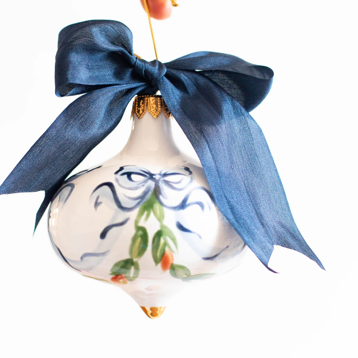 Boughs & Bows Heirloom Finial Ornament | Susan Gordon Pottery