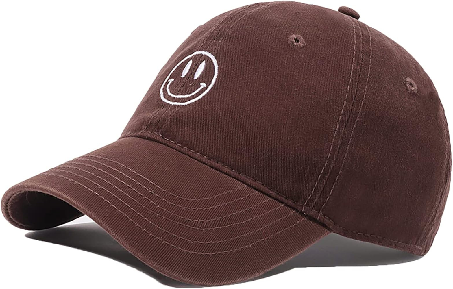 Cioatin Unisex Y2K Smiley Face Graphic Baseball Cap Vintage Distress Cotton Men Women Low Profile Da | Amazon (US)