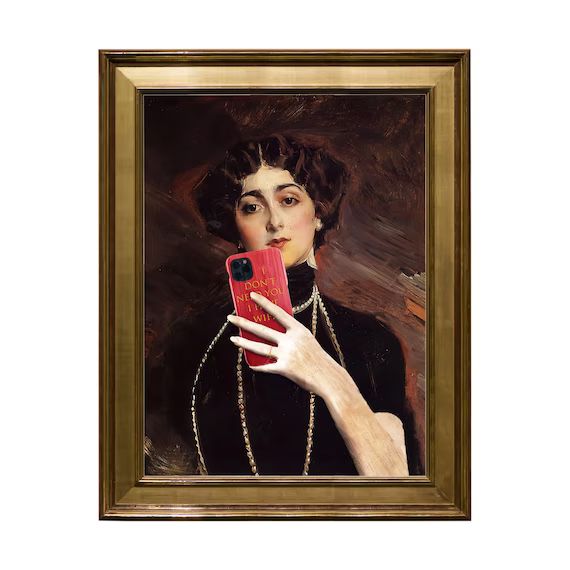 Digital Download Art, Altered Art Portrait, Home Decor, Cell Phone, Classical Wall Art, Wall Art ... | Etsy (US)
