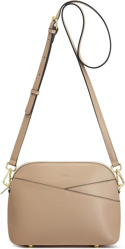 Kattee Small Leather Crossbody Bags for Women, Trendy Purses Handbags Shoulder Bag, Genuine Leath... | Amazon (US)